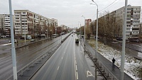 Тюменские улицы опустели: машин меньше, чем в выходные