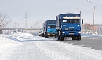 Транспорт с гуманитарной помощью для граждан Донецкой и Луганской народных республик.