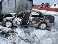 В Тюменской области два автомобиля сгорели после ДТП